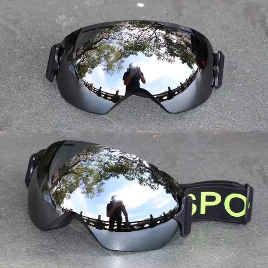 Anti-Fog Ski Snowboard Goggles Mirror / Silver Finnish  - UV400 Adult Men Women