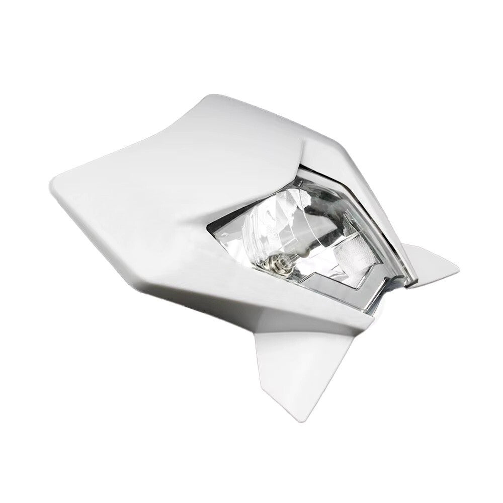 Universal Supermoto Enduro Headlight - For Honda Suzuki Yamaha Motorcycle White