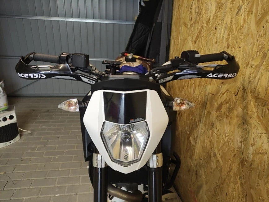 Black Handlebar Bar Guards For Motocross Enduro - Mount Kit KTM HONDA etc Hand