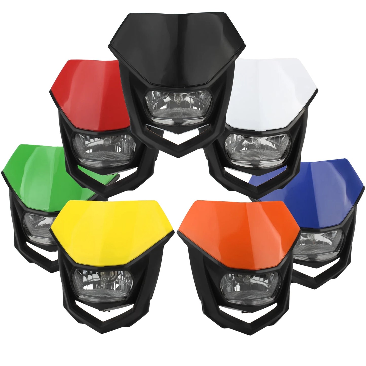 Universal Supermoto Enduro Headlight - For Suzuki Yamaha Honda Motorcycle Blue