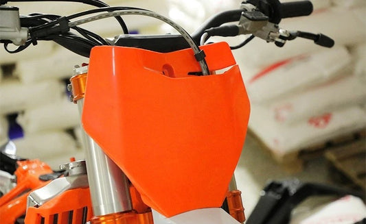 Motocross / Enduro - Front Number Plate Mask Plastic Cover For KTM Supermoto etc