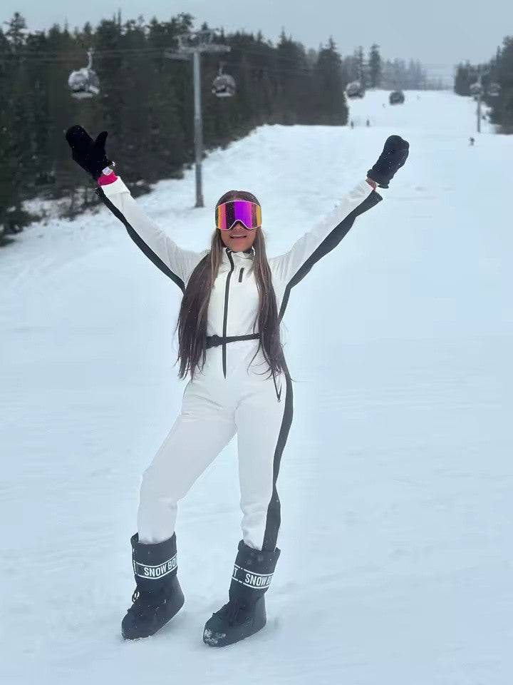 Women’s One Piece Insulated Ski Suit Snow Snowboard - Slimline flattering tight