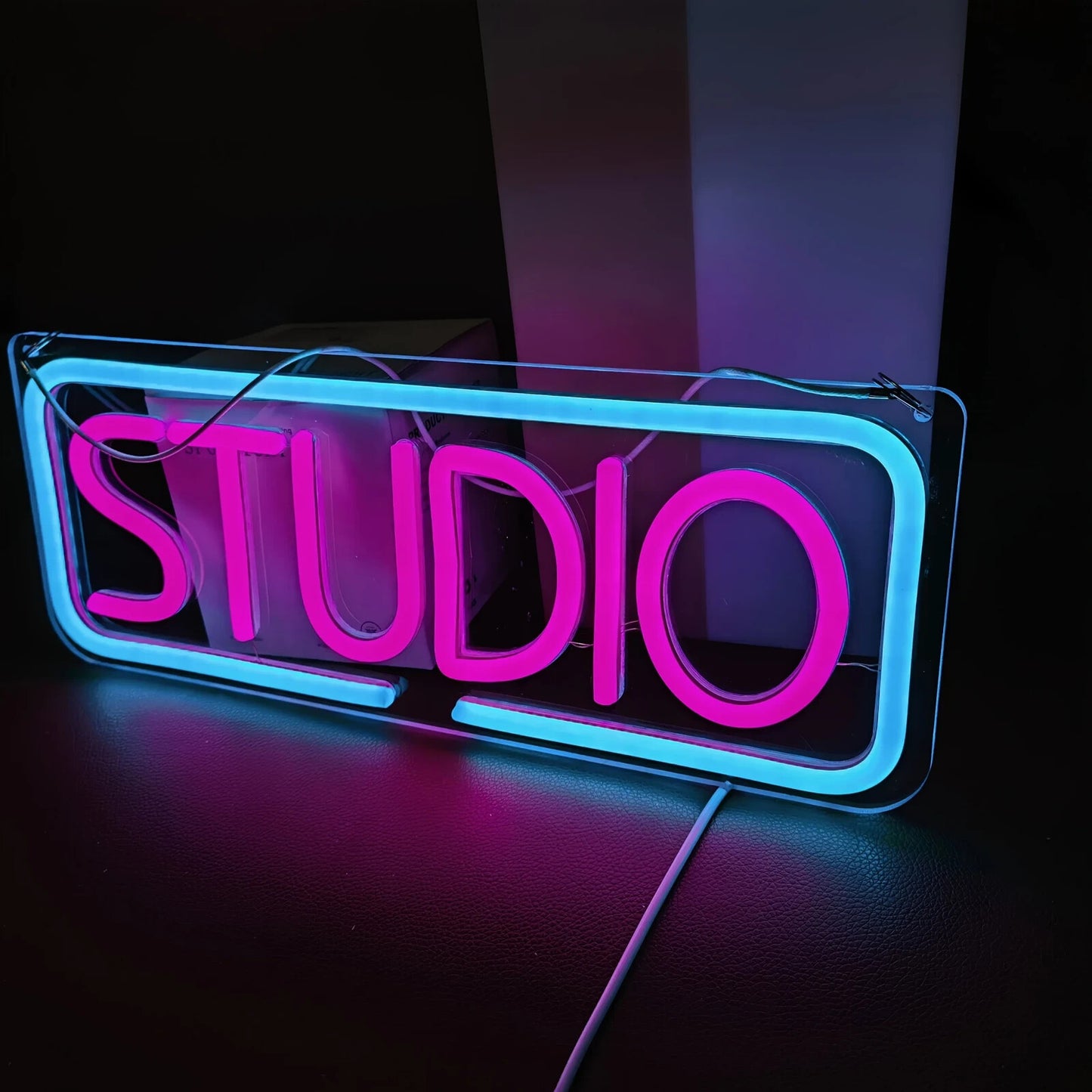 STUDIO Neon Sign - LED Light For MAN CAVE Home Club Etc - Wall Hanging USB