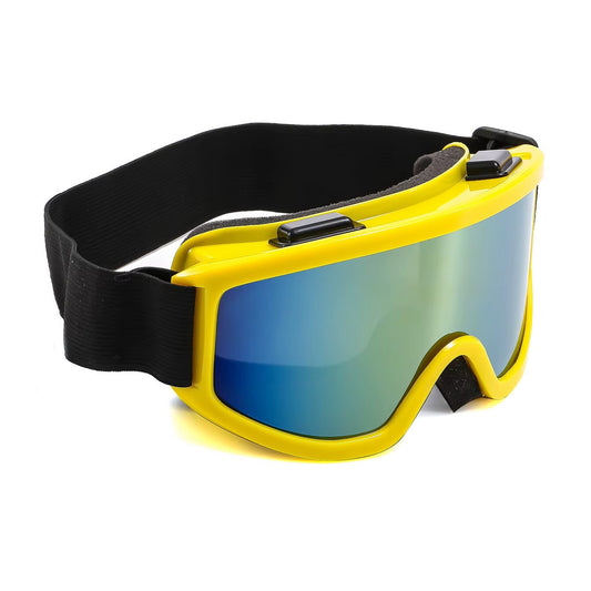 Anti-Fog Ski Goggles - UV400 Adult Men / Women Protection with Dual Lens Yellow
