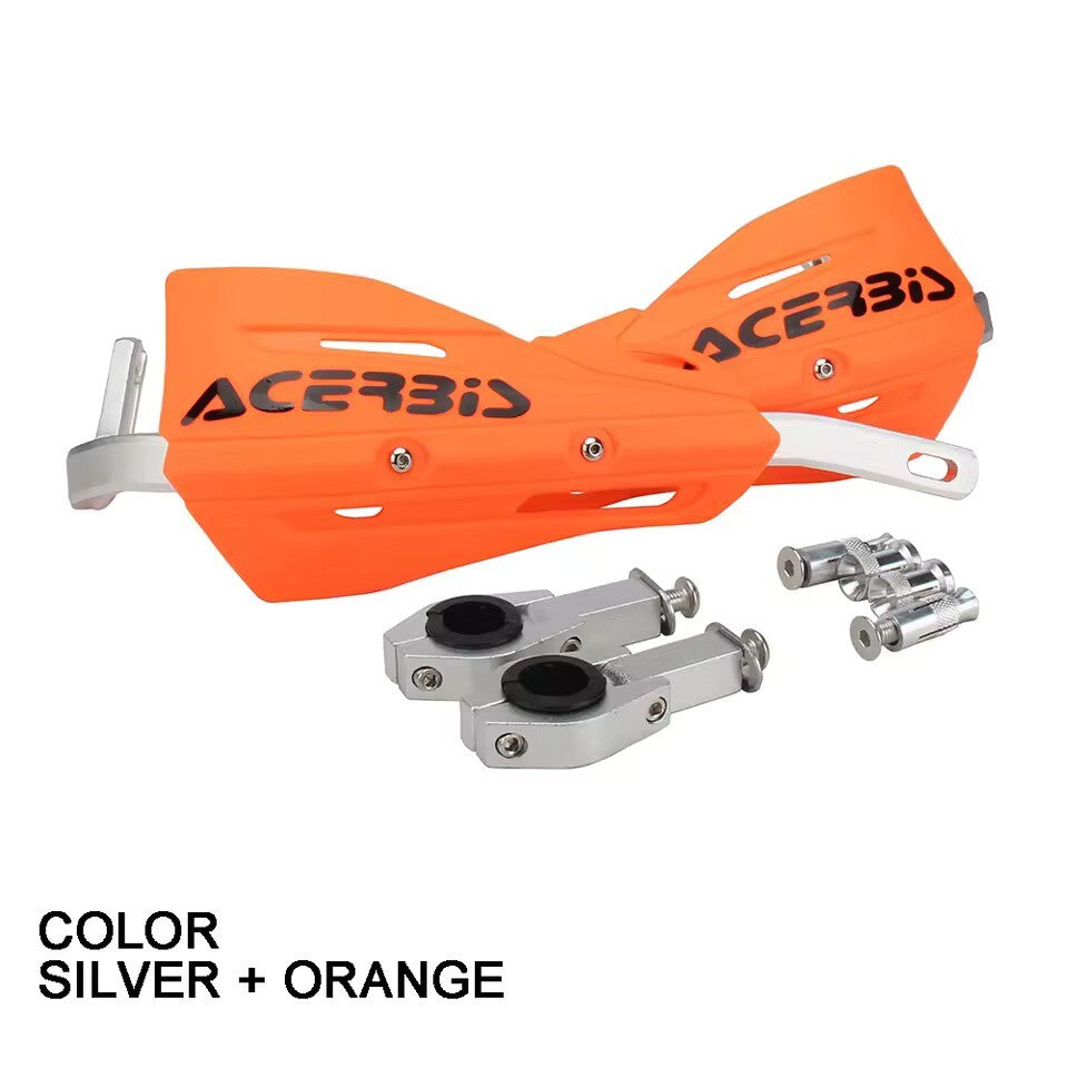 Orange Handlebar Bar Guards Motocross Enduro - Mount Kit KTM etc Hand Guard