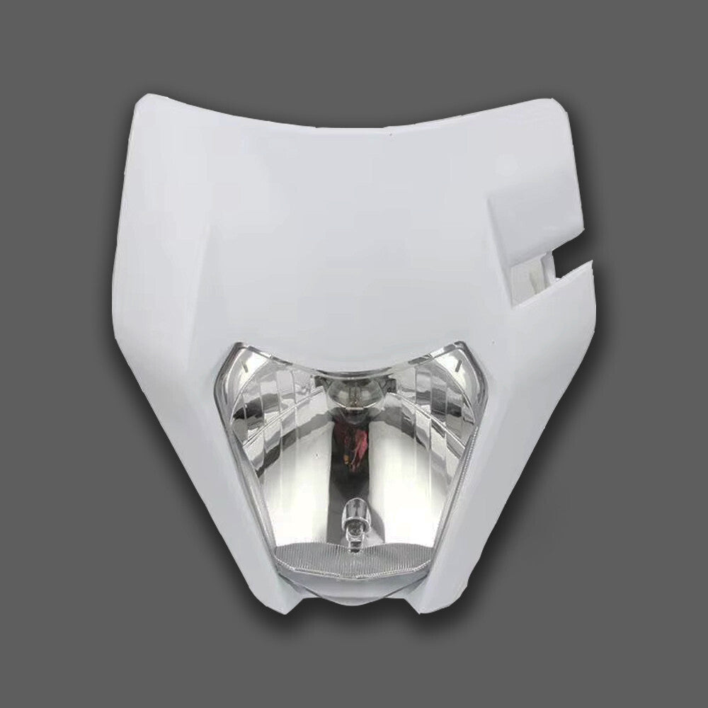 Universal Supermoto Enduro Headlight - For Honda Suzuki Yamaha Motorcycle WHITE
