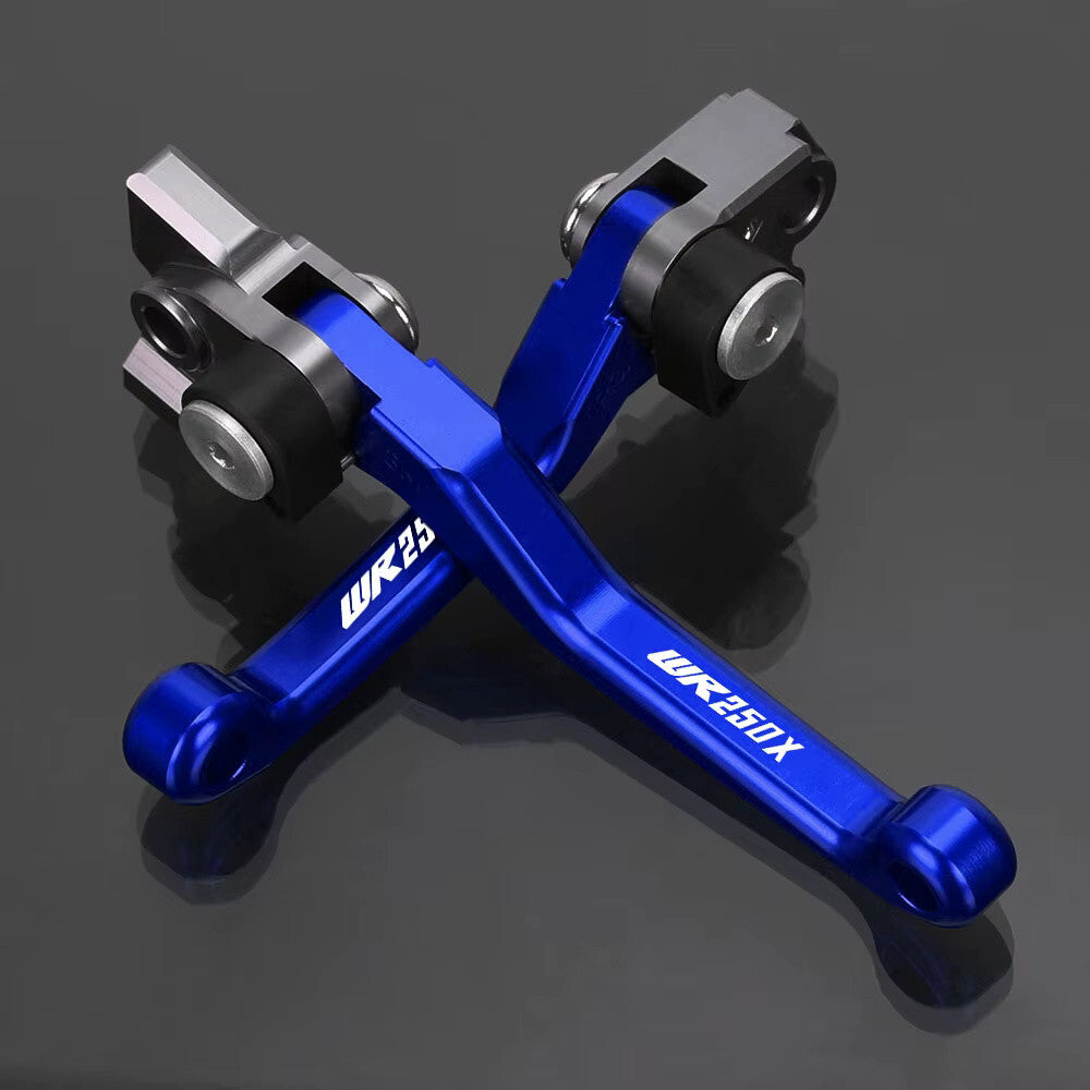 Yamaha WR250X Folding Brake & Clutch Levers -  Motorcycle WR 250X 250 X - BLUE