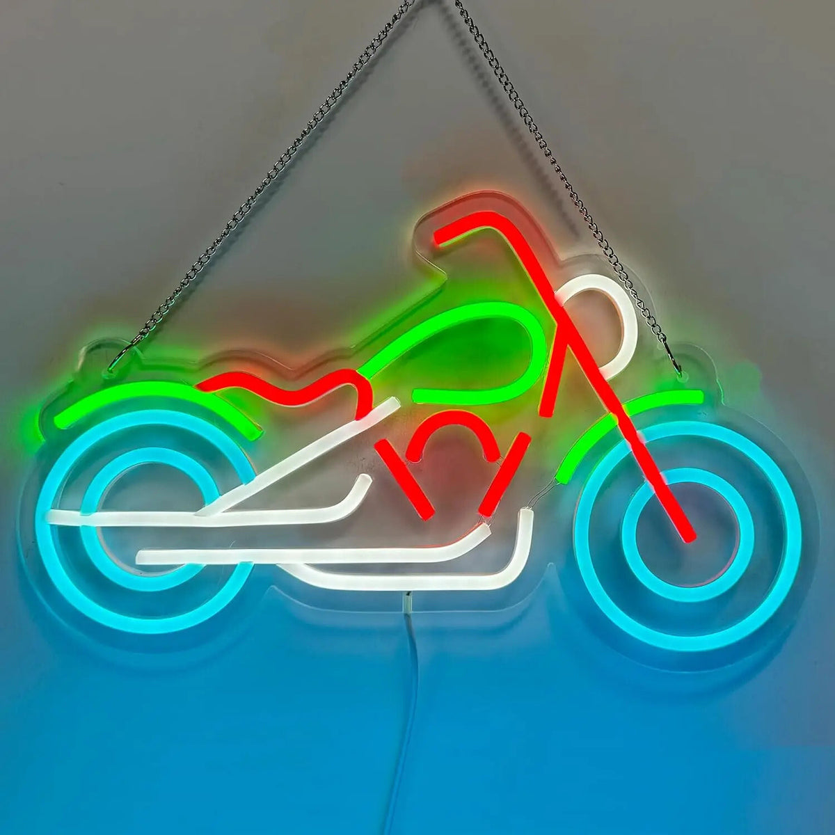 Motorbike Neon Sign - Home LED Light - Man Cave Bar Motorcycle Harley Davidson