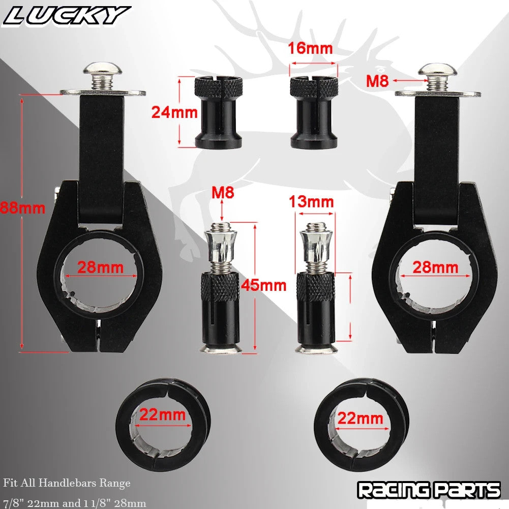 Green Handlebar Bar Guards Motocross Enduro - Mount Kit KTM etc Hand Guard