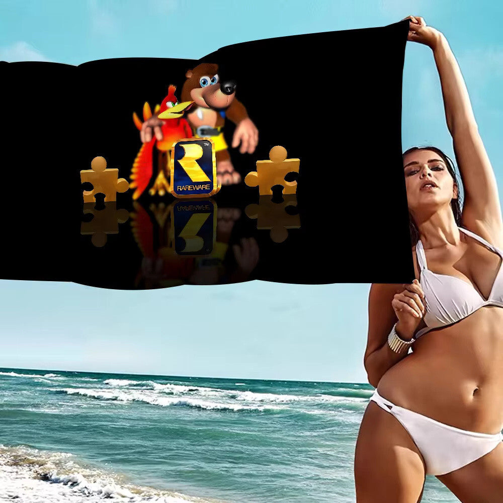 Banjo Kazooie Beach Towel 70 x 150 cm - Summer / Bath Towel Polyester / BK N64