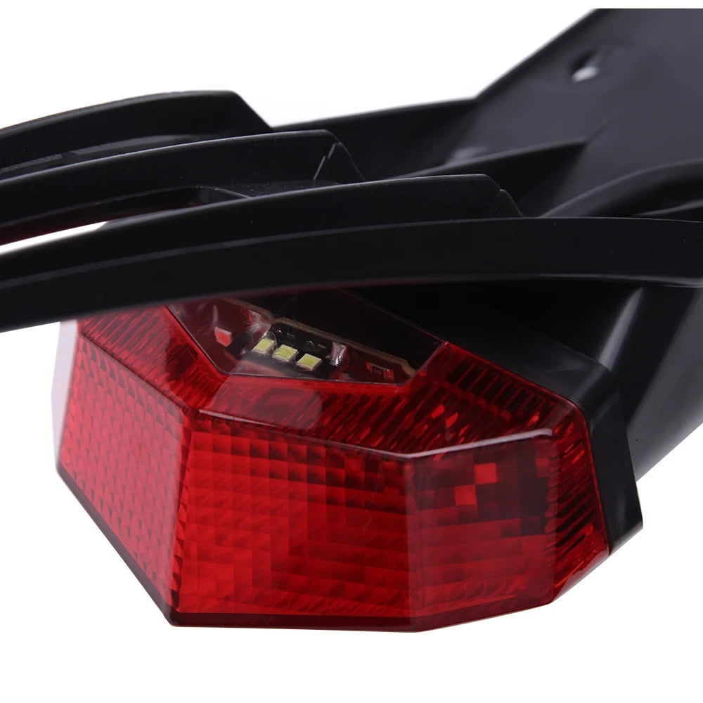 Tail Tidy With Integrated Rear Brake Light and Indicators LED Red Supermoto