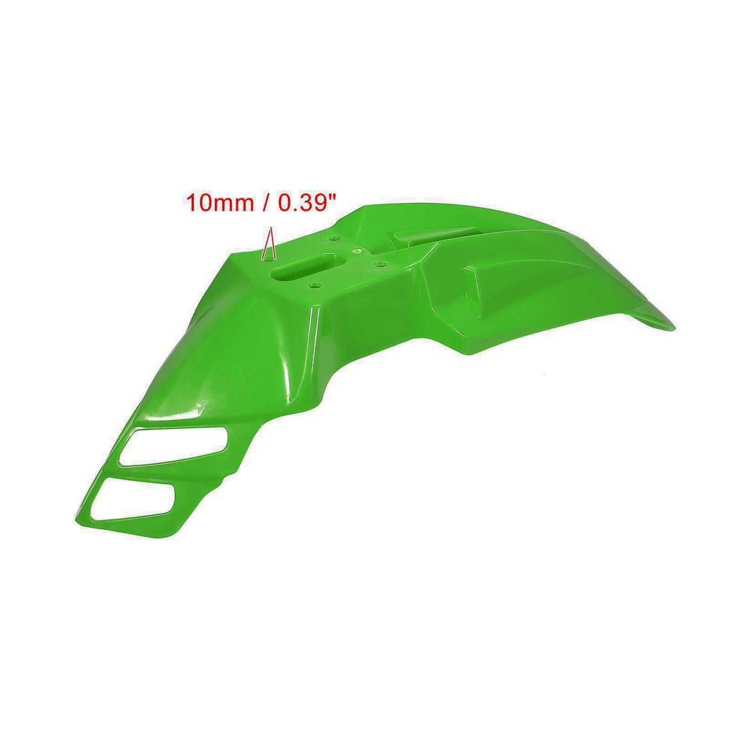 Universal Front Mudguard Fender - Supermoto / Motocross / Enduro Green Kawasaki