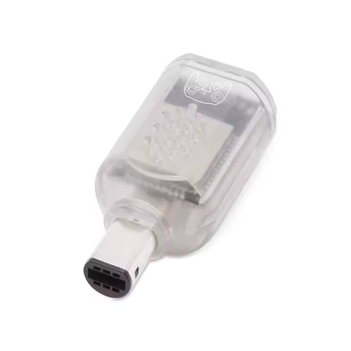 Wireless Bluetooth Receiver - Nintendo Gamecube  - (Transparent) Blue Retro