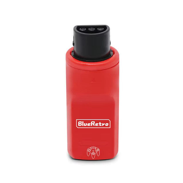 Wireless Bluetooth Receiver - Nintendo N64  - (RED) Blue Retro