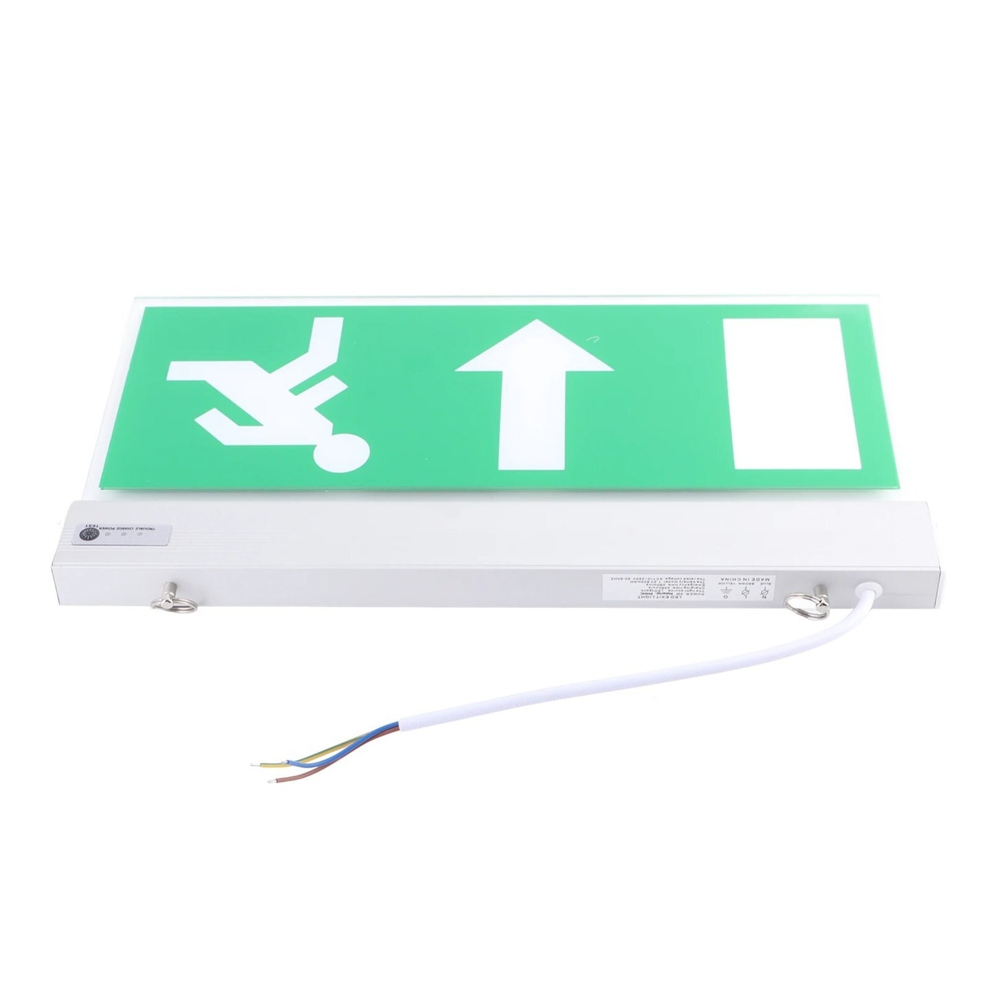 Emergency Fire Exit LED Lighting Sign Light Safety Fitting Hanging Maintained