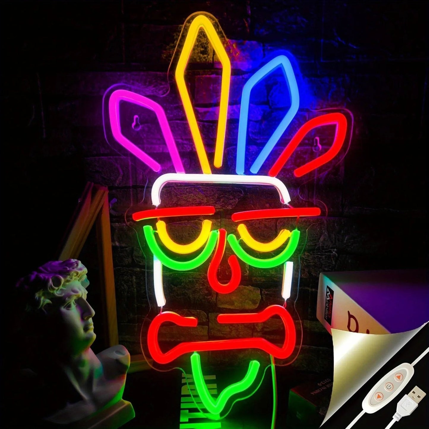 Tiki Bar Cocktail Sign  - Neon Light - Pub Home Club LED Alcohol Etc