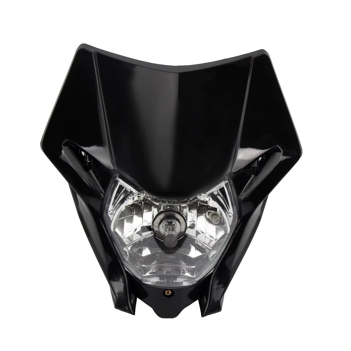 Universal Supermoto Enduro Headlight - For Honda Suzuki Yamaha Motorcycle BLACK