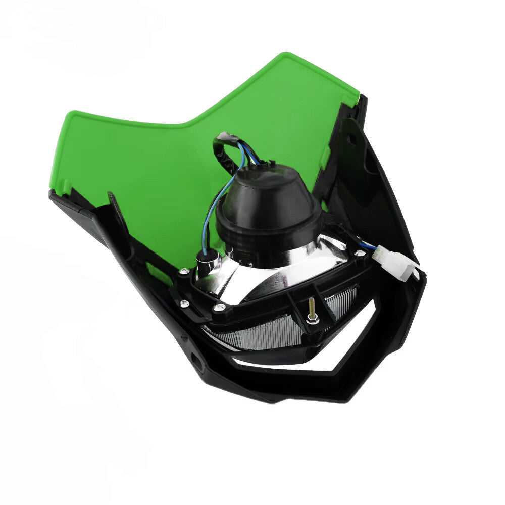 Universal Supermoto Enduro Headlight - For Suzuki Yamaha Honda Motorcycle Green