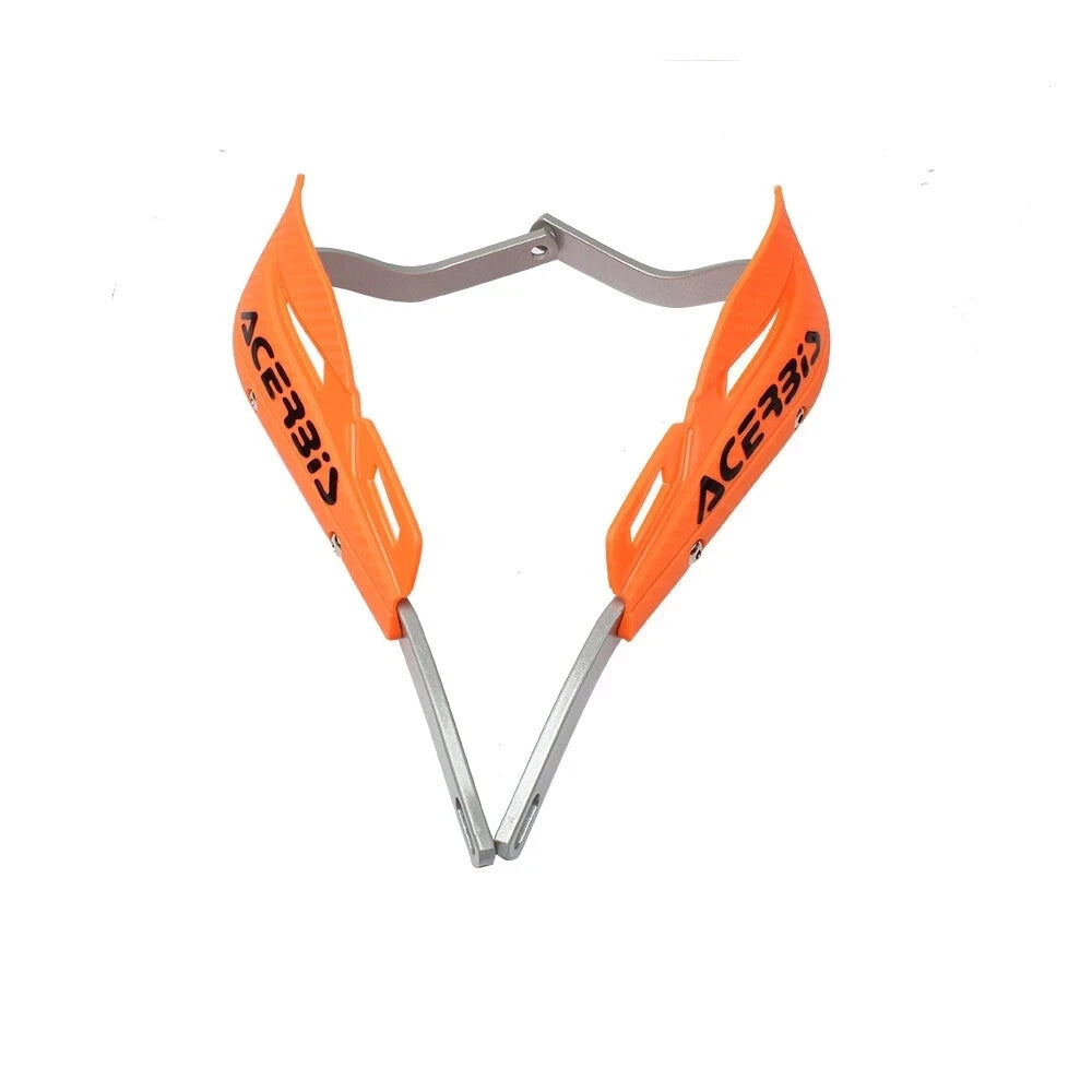 Orange Handlebar Bar Guards Motocross Enduro - Mount Kit KTM etc Hand Guard