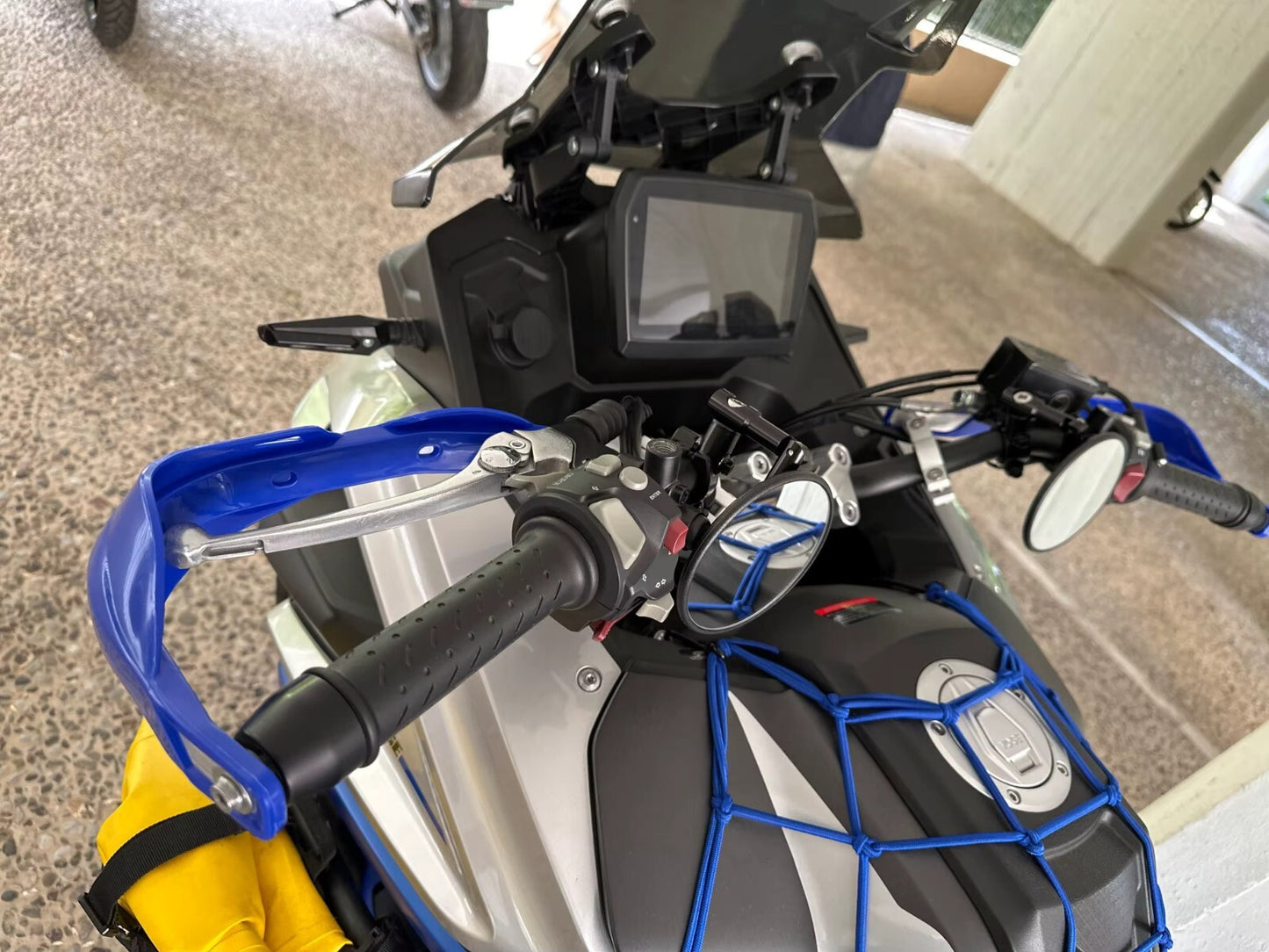 Blue Handlebar Bar Guards For Motocross Enduro - Mount Kit KTM HONDA etc Hand