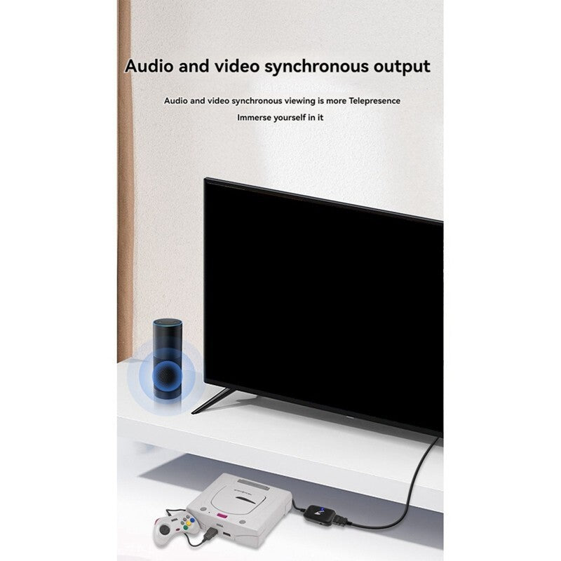 Sega Saturn High Definition HDMI Cable Adapter Dongle NTSC PAL