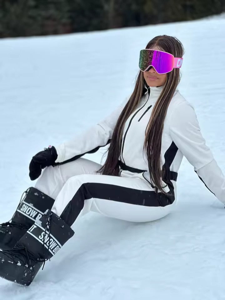 Women’s One Piece Insulated Ski Suit Snow Snowboard - Slimline flattering tight