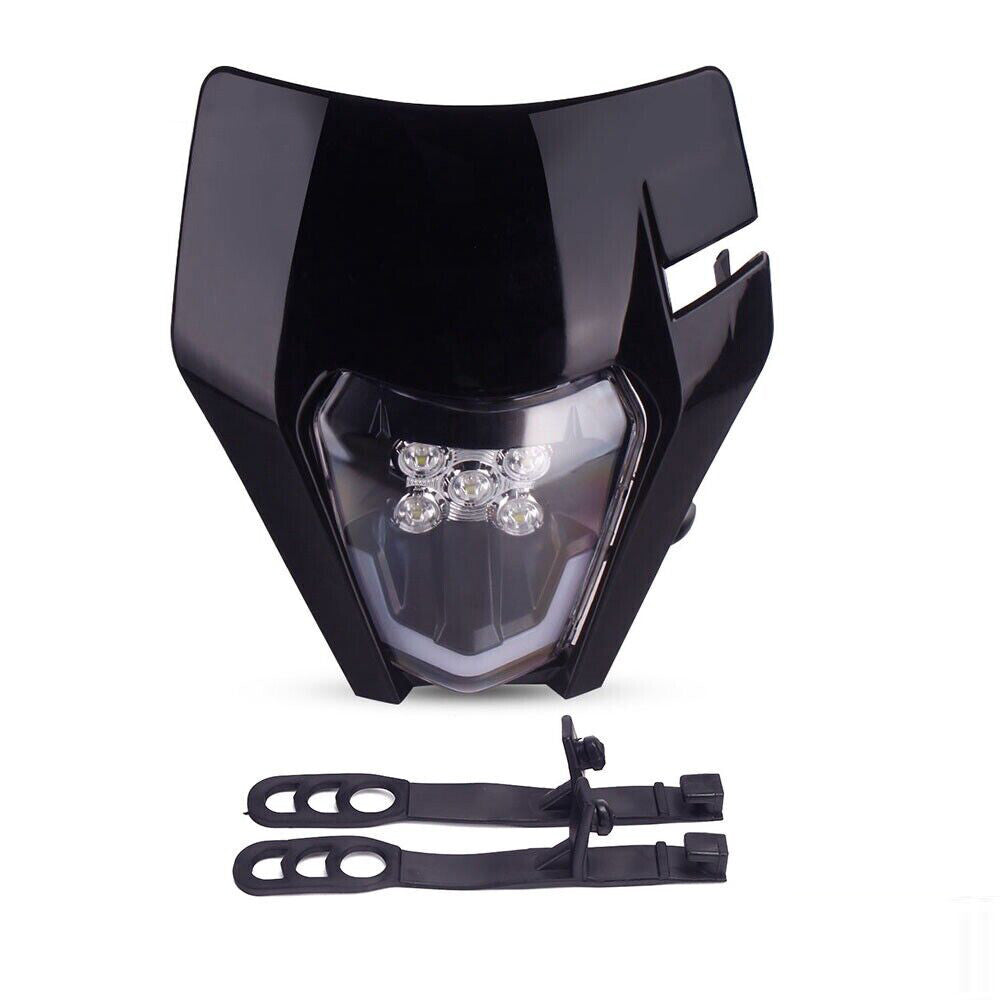 Universal Supermoto LED Headlight - For Kawasaki Suzuki Yamaha Motorcycle etc