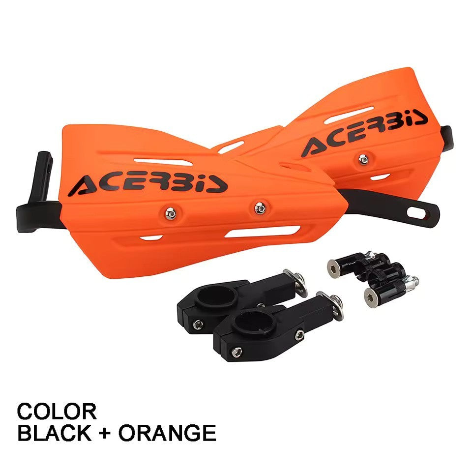 Orange Handlebar Bar Guards Motocross Enduro - Mount Kit KTM etc Hand Guard