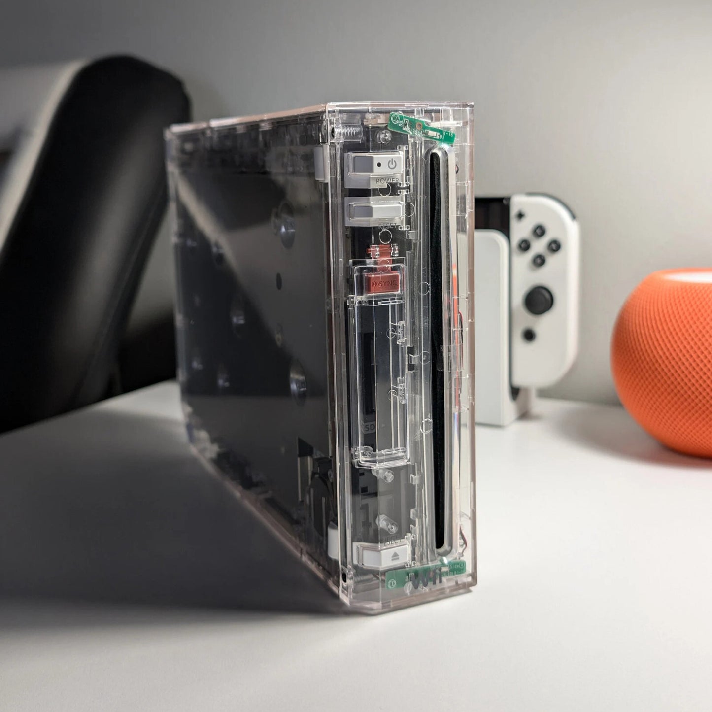 Replacement Transparent Clear - Casing / Shell / Case for Nintendo Wii Console