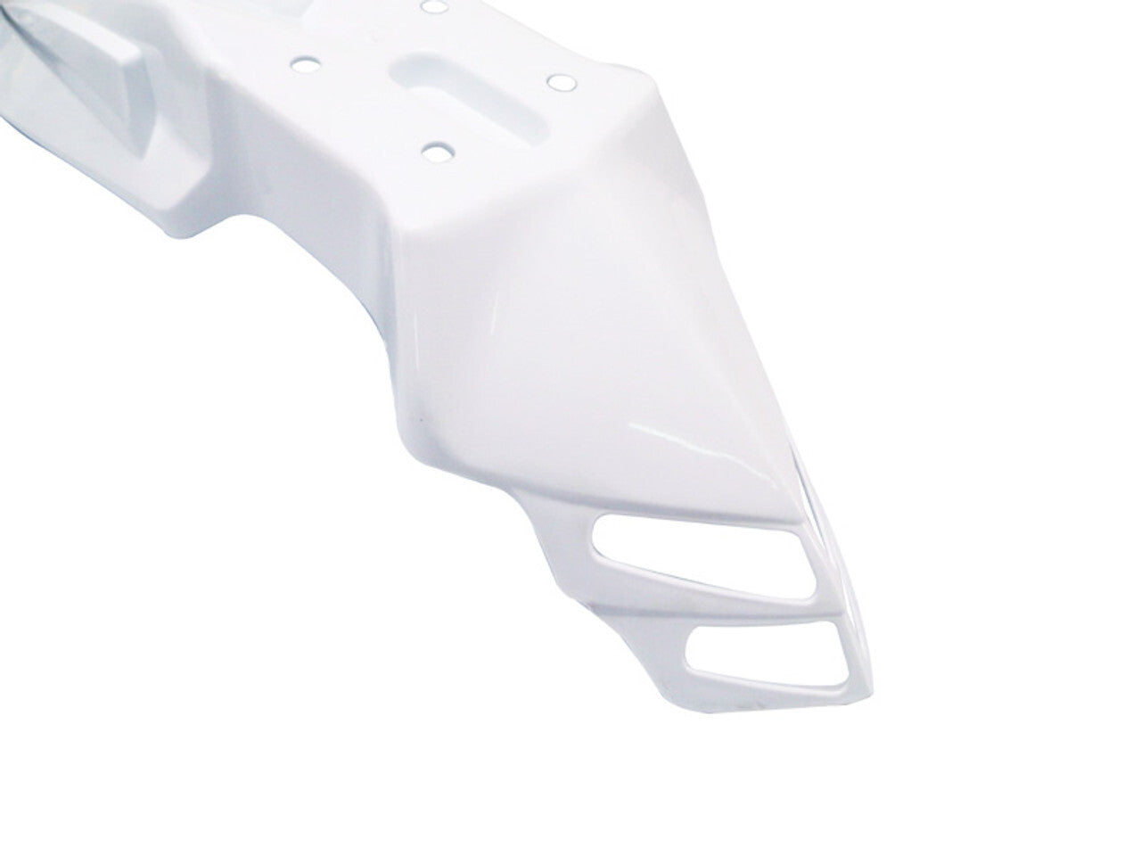 Universal Front Mudguard Fender - Supermoto / Motocross / Enduro White