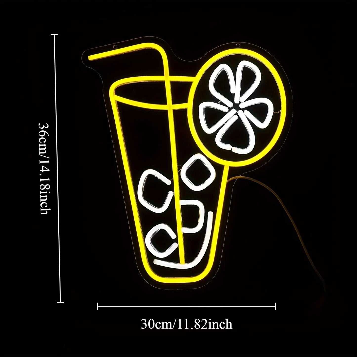 Juice Bar Neon Light -  Smoothie Store LED Sign - Coffee Shop Health Kiosk USB