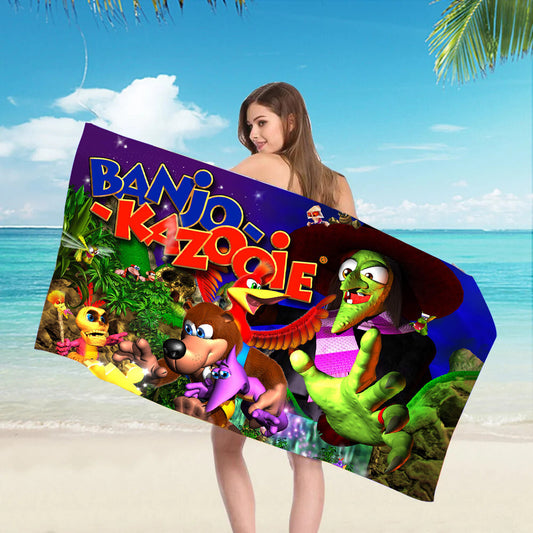 Banjo Kazooie Beach Towel 70 x 150 cm - Summer / Bath Towel Polyester / BK N64