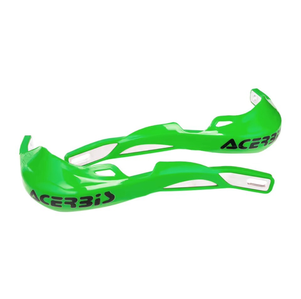 Green Handlebar Bar Guards For Motocross Enduro - Mount Kit Kawasaki Hand Guard