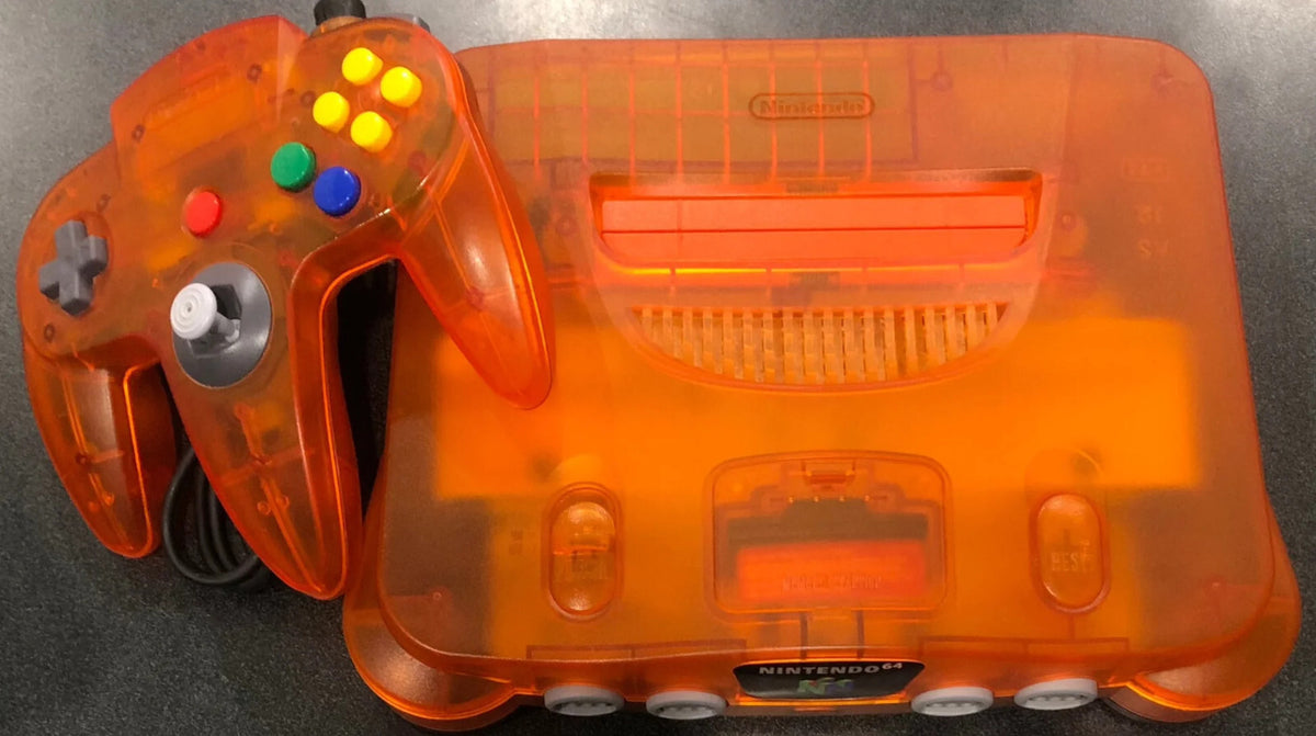 Replacement Casing / Shell / Case - Nintendo N64 Console - Translucent Orange