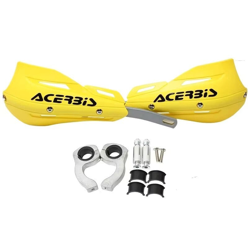 Yellow Handlebar Bar Guards Motocross Enduro - Mount Kit KTM etc Hand Guard