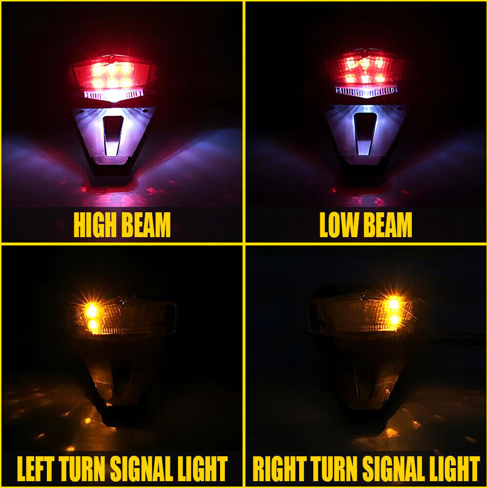 Tail Tidy With Integrated Rear Brake Light and Indicators LED Smoked Supermoto