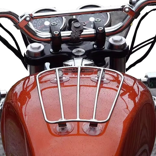Motorcycle Fuel Tank Luggage Rack - Triumph Bonneville etc Universal Suction Cup