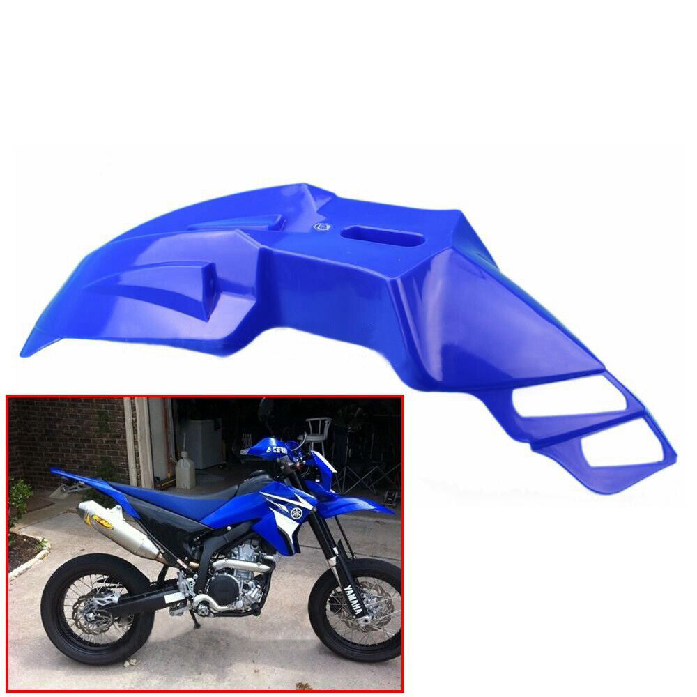 Universal Front Mudguard Fender - Supermoto / Motocross / Enduro Blue Yamaha