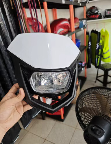 Universal Supermoto Enduro Headlight - For Suzuki Yamaha Honda Motorcycle White