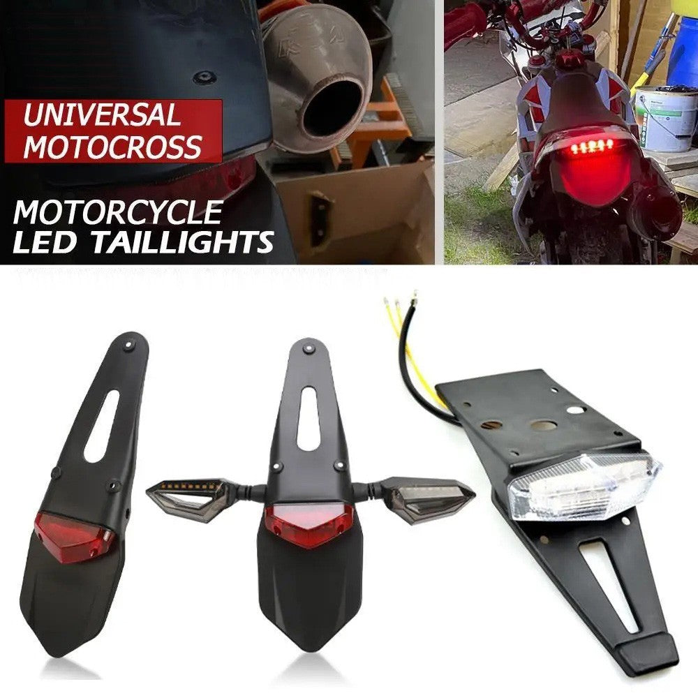 Tail Tidy With Integrated Rear Brake Light Clear - LED Supermoto Enduro Univeral