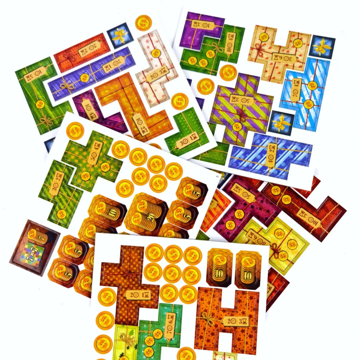 Patchwork Christmas Edition Family Game - Board Game for Two Players Funny Party