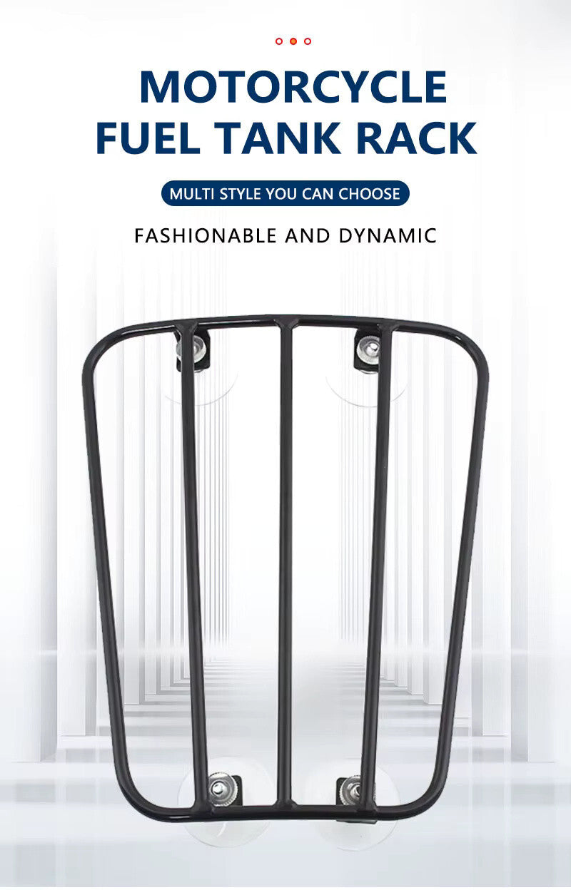 Motorcycle Fuel Tank Luggage Rack - Triumph Bonneville etc Universal Suction Cup
