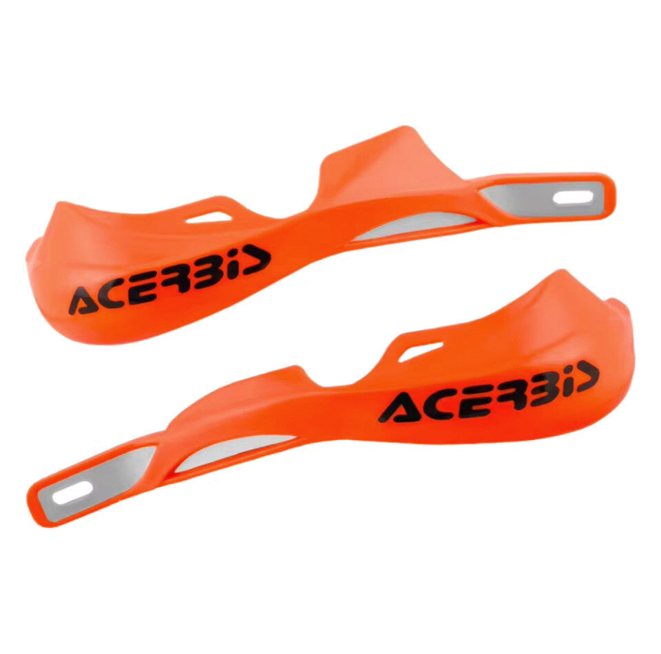 Orange Handlebar Bar Guards For Motocross Enduro - Mount Kit KTM HONDA etc Hand