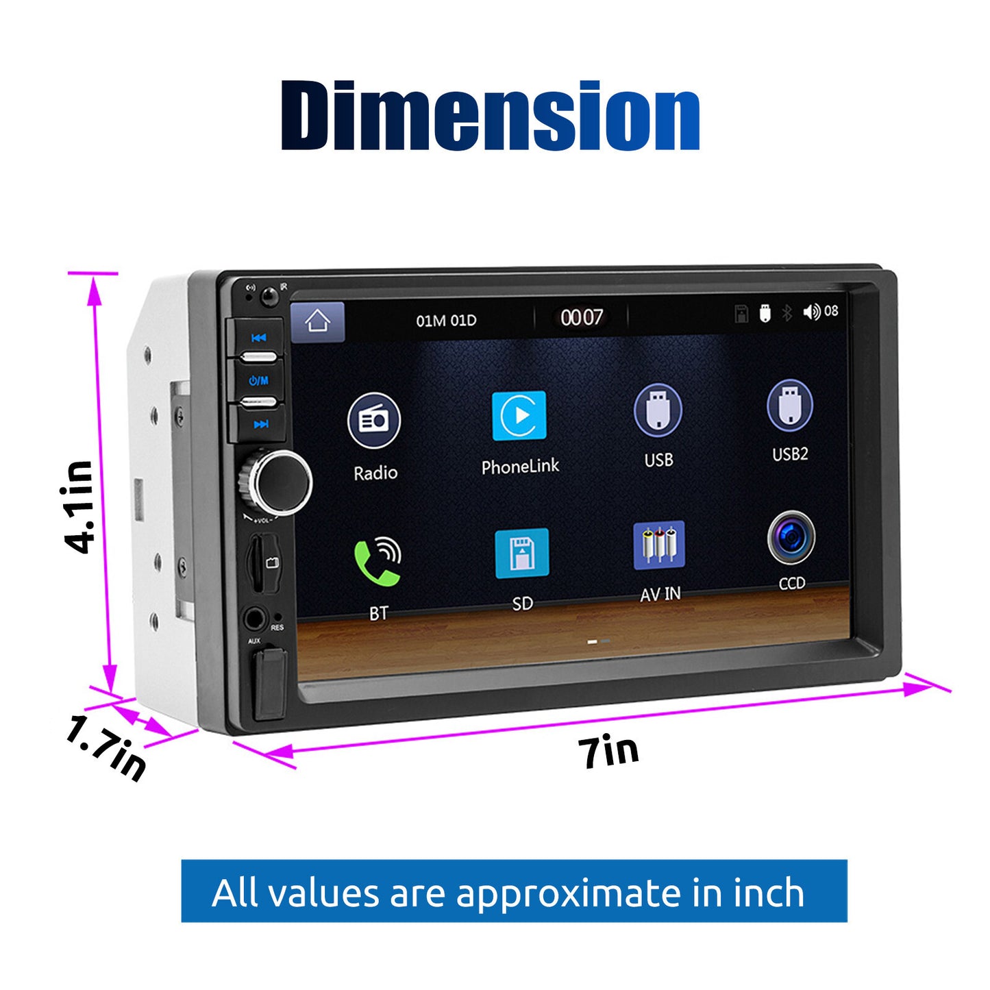 Car Stereo - Android Auto / Carplay + Reverse Camera GPS - Fiat Ducato Motorhome