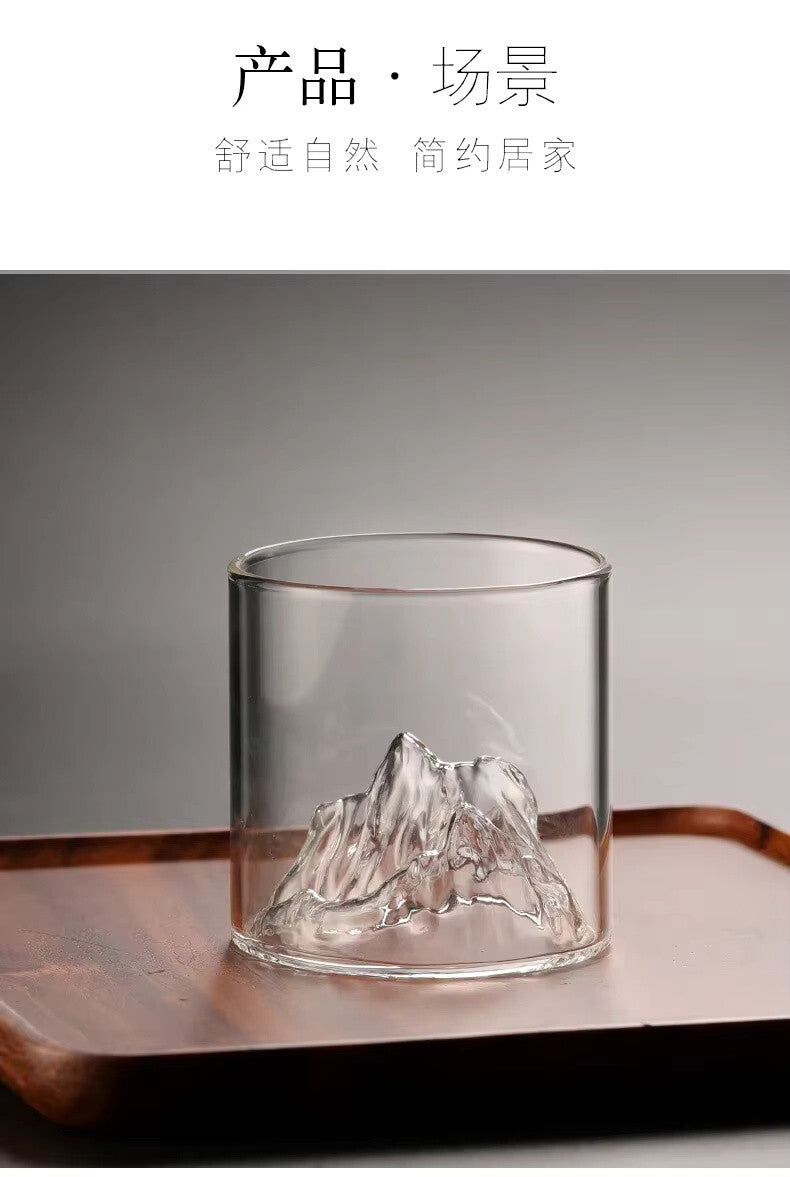 Mount Fuji Japanese Whiskey Drinking Glass Gift - Fathers Day Mountain Brandy