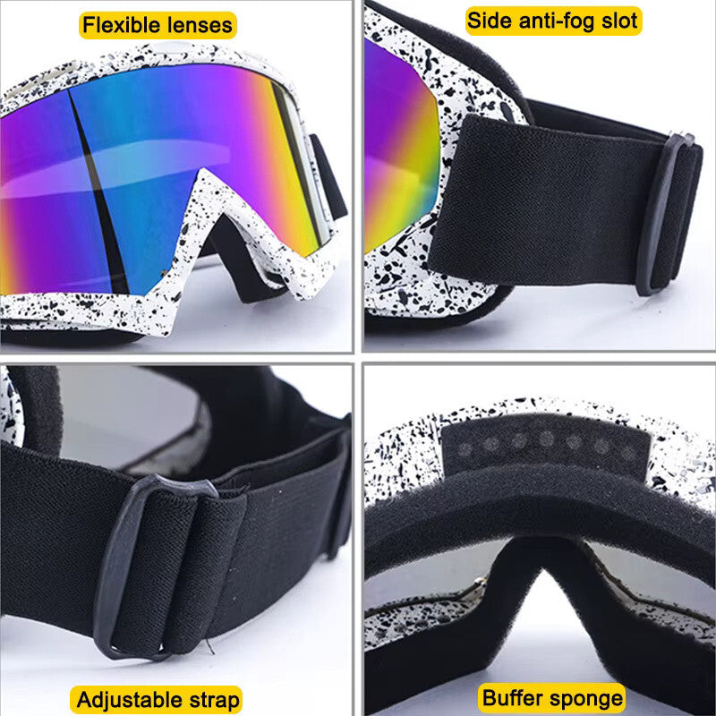 Anti-Fog Ski Goggles - UV400 Adult Men / Women Protection with Dual Lens