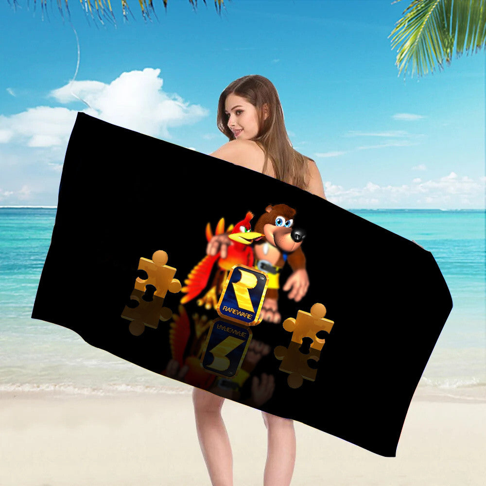 Banjo Kazooie Beach Towel 70 x 150 cm - Summer / Bath Towel Polyester / BK N64