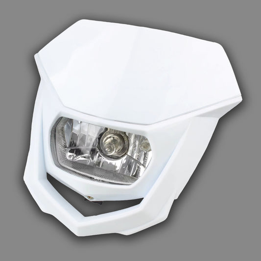 Universal Supermoto Enduro Headlight - For Suzuki Yamaha Honda Motorcycle White