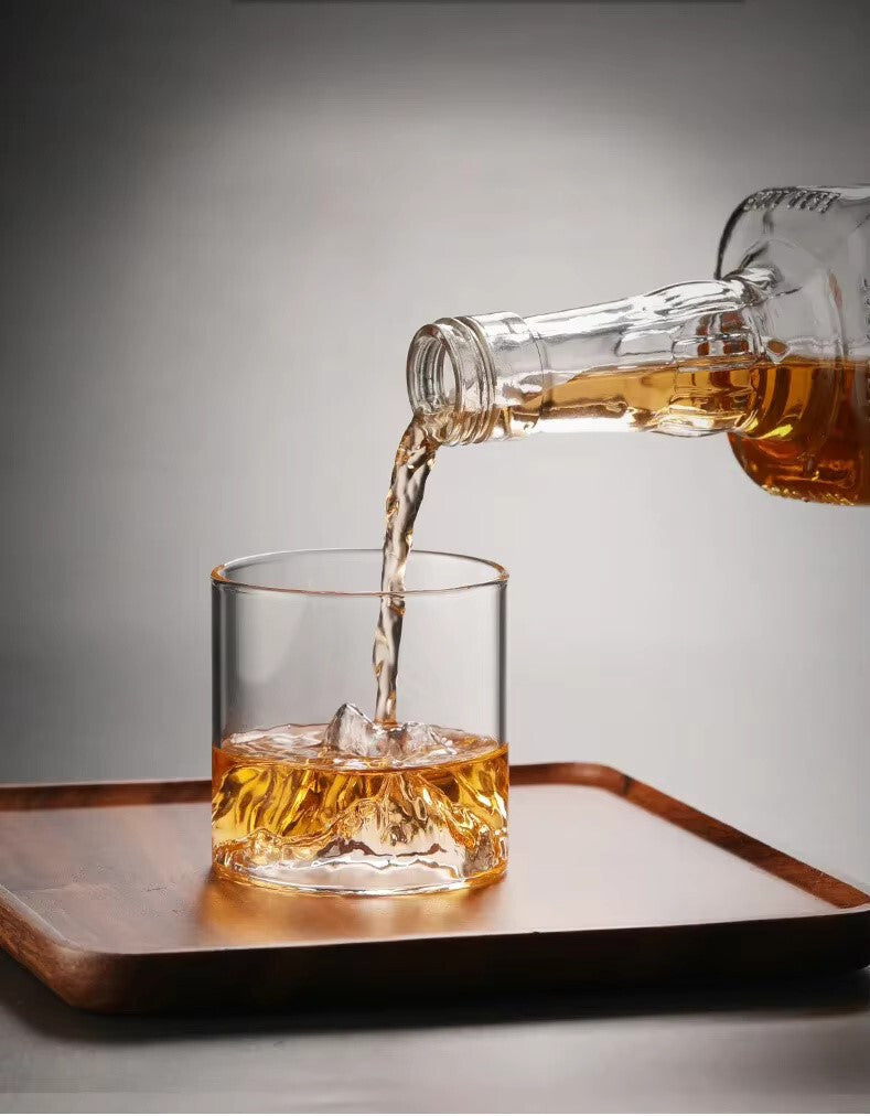 Mount Fuji Japanese Whiskey Drinking Glass Gift Set + Box - Fathers Day Mountain