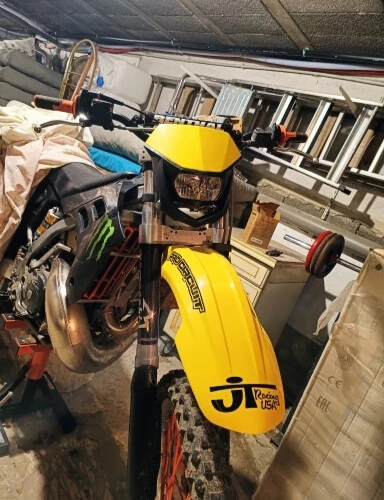 Universal Supermoto Enduro Headlight - For Suzuki Yamaha Honda Motorcycle Yellow